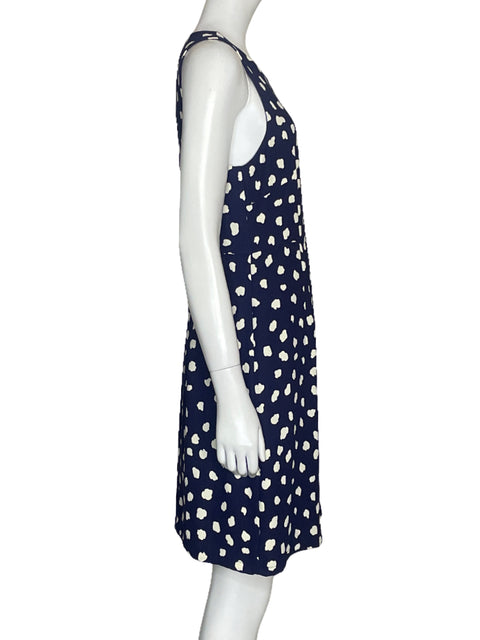 Vestido Julie Brown NYC Lunares Azul-Talla 6