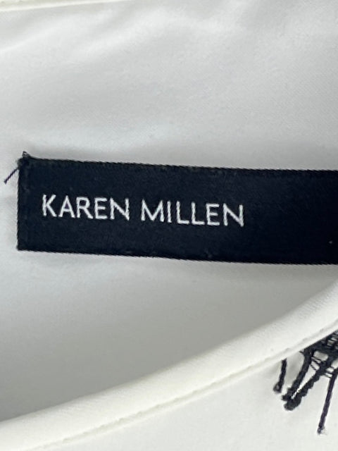 Vestido Karen Millen Encaje Blanco-Talla 12