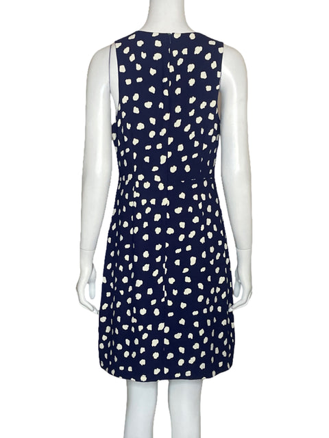 Vestido Julie Brown NYC Lunares Azul-Talla 6