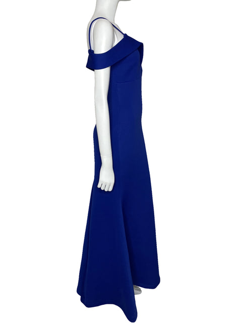 Vestido Va Va Voom Maxi Escotado Azul-Talla L