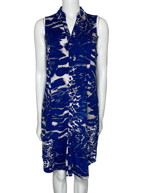 Vestido Inc International Concepts Camisero Azul-Talla L