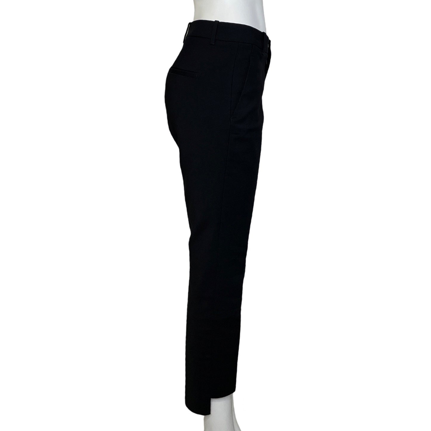 Pantalón Zara Basta Asimétrica Bolsillos Negro-
Talla 06