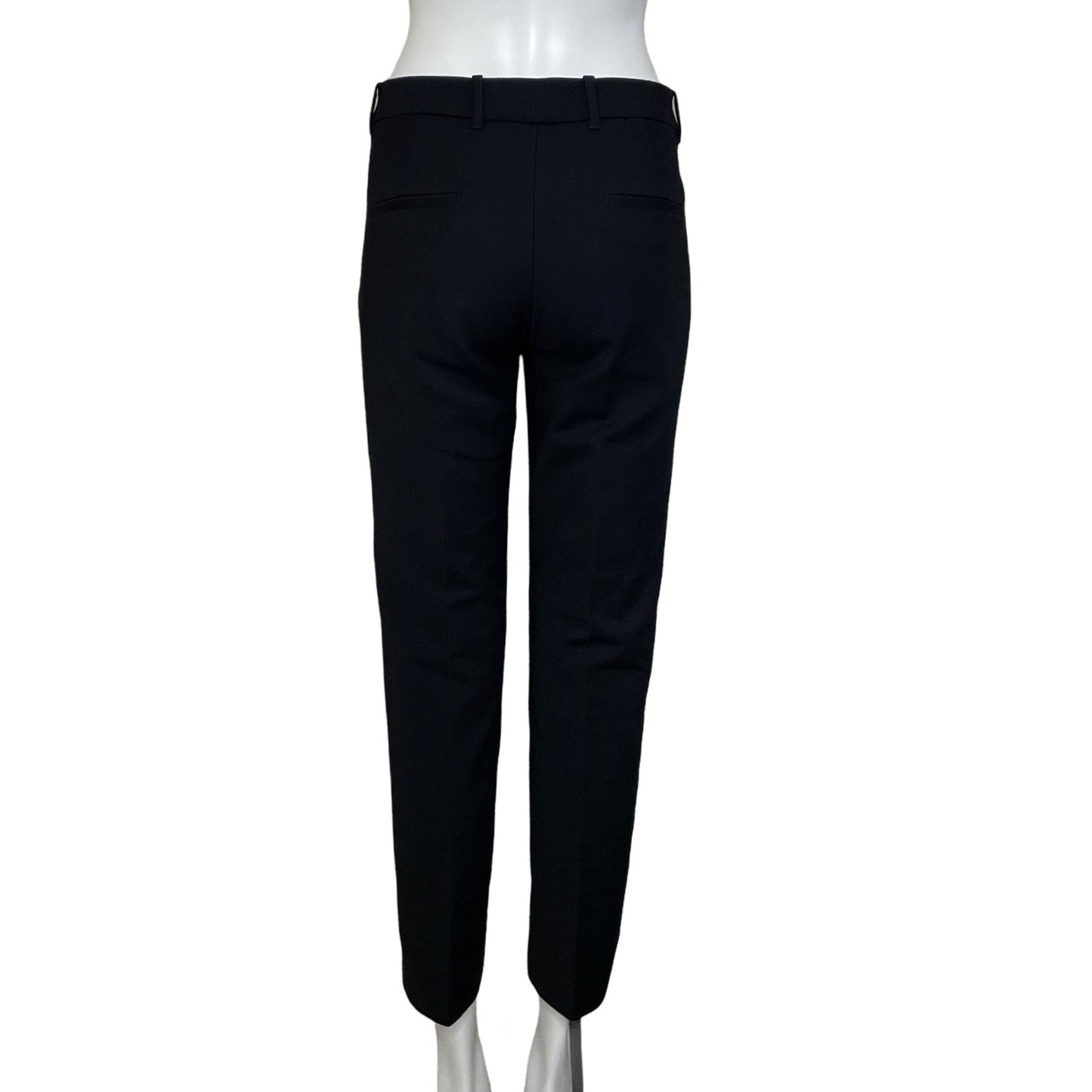 Pantalón Zara Basta Asimétrica Bolsillos Negro-
Talla 06