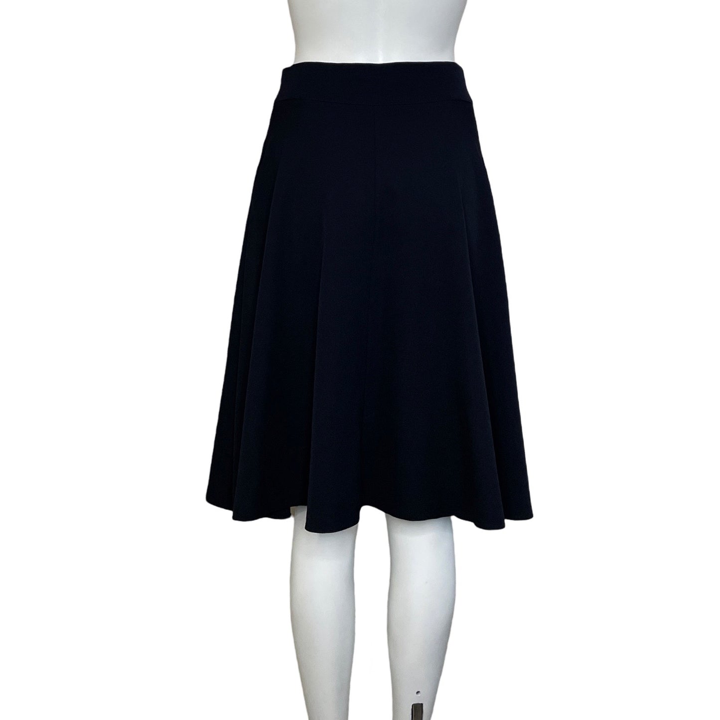 Falda M. Mix Acampanada Azul-Talla 36