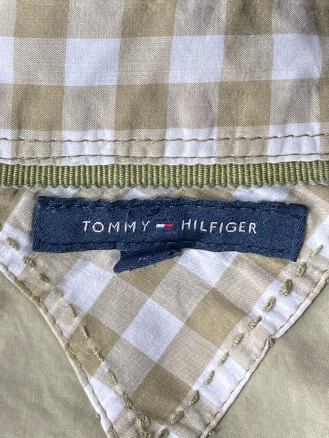Vestido Tommy Hilfiger Camisero Manga Larga Verde-Talla 12