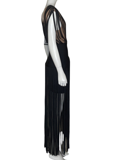 Vestido Elliatt Flecos Negro-Talla S