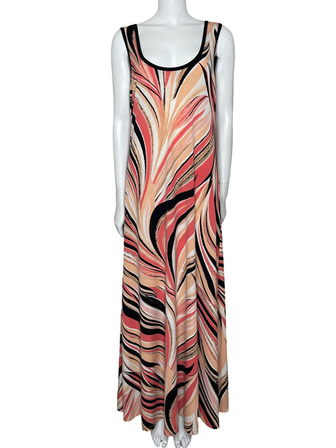Vestido Calvin Klein Maxi Fluido Beige-Talla U