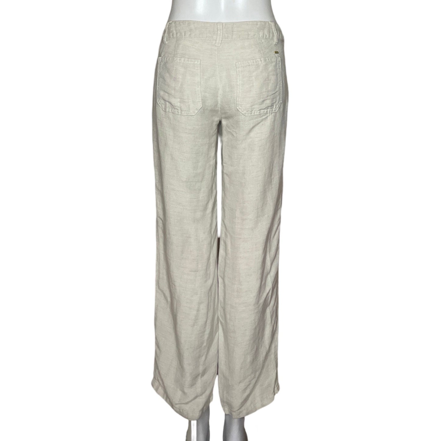 Pantalón Tommy Hilfiger Lino Beige - Talla 2