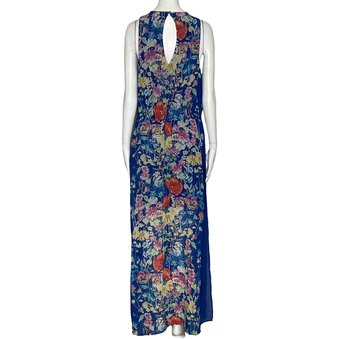 Vestido Oasis Maxi Floral Azul-Talla 10