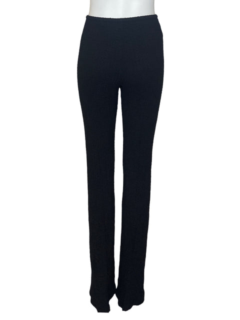 Pantalón MNG Tejido Wide Leg Negro- Talla XS