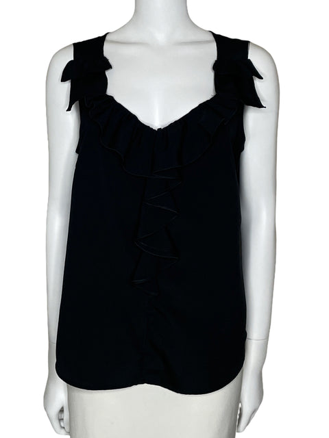 Blusa Merona Vuelos Sin Manga Negro-Talla XL