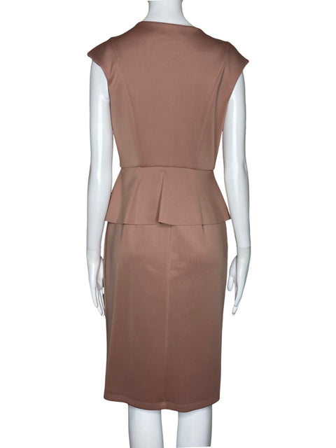 Vestido Enfocus Studio Vuelo Cremallera Rosado-Talla 4
