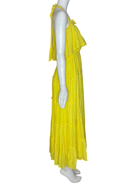 Vestido A. Calin Strapless Amarillo- Talla S