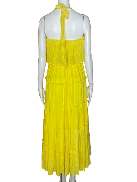Vestido A. Calin Strapless Amarillo- Talla S