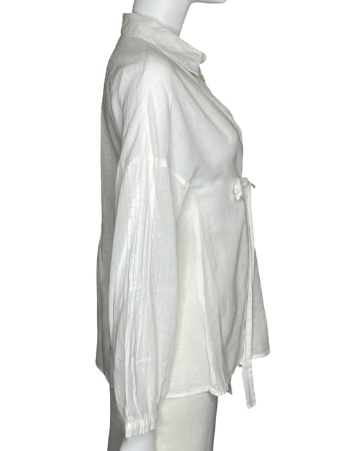 Camisa Carven Lazo Manga Larga Blanco-Talla M