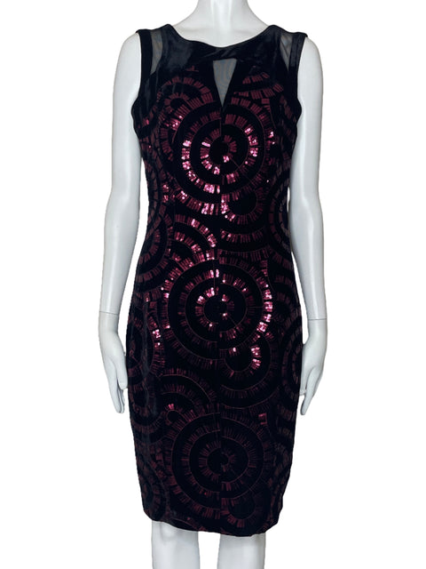 Vestido Jax Lentejuelas Circular Rojo-Talla 4