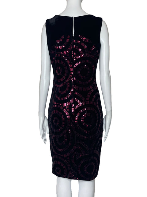 Vestido Jax Lentejuelas Circular Rojo-Talla 4