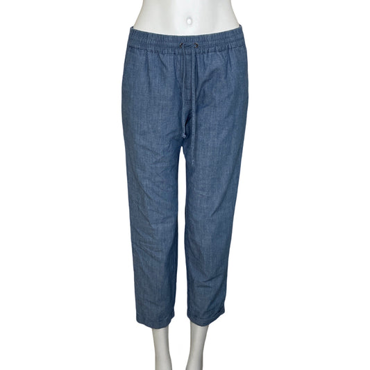 Pantalón J. Crew Denim Bolsillos Azul-Talla 2