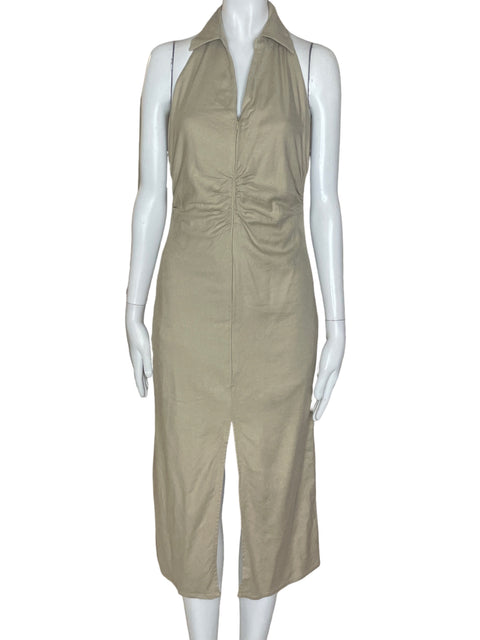 Vestido Tesoro TPS Halter Beige- Talla S