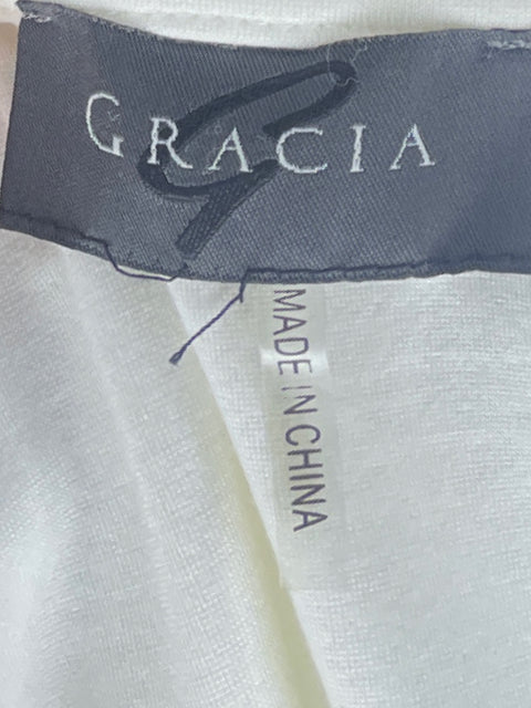 Blusa Gracia Asimetrica Blanco-Talla L