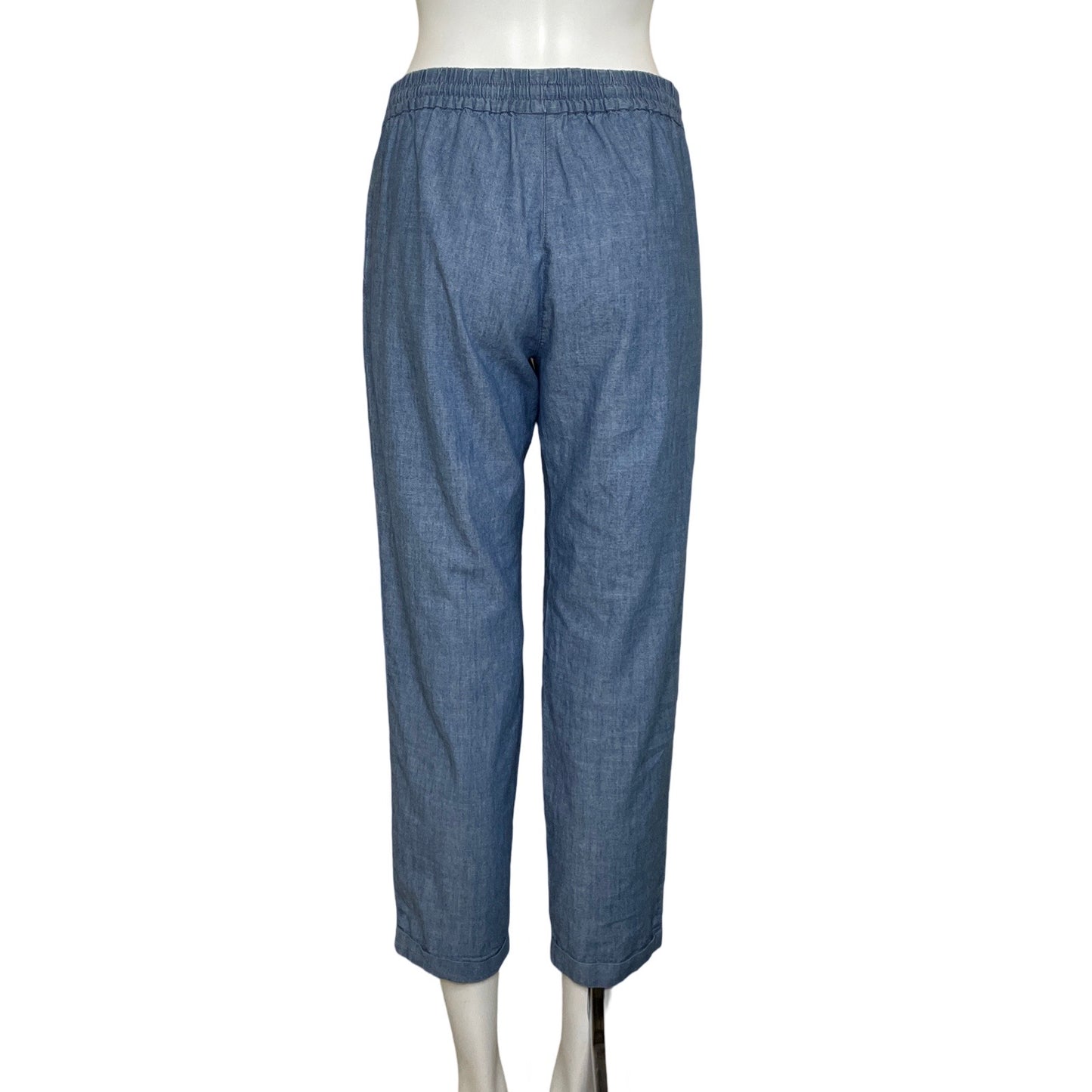 Pantalón J. Crew Denim Bolsillos Azul-Talla 2