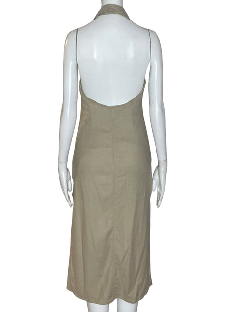 Vestido Tesoro TPS Halter Beige- Talla S