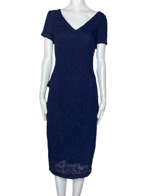 Vestido JS Collections Encaje Maxi Azul-Talla 6