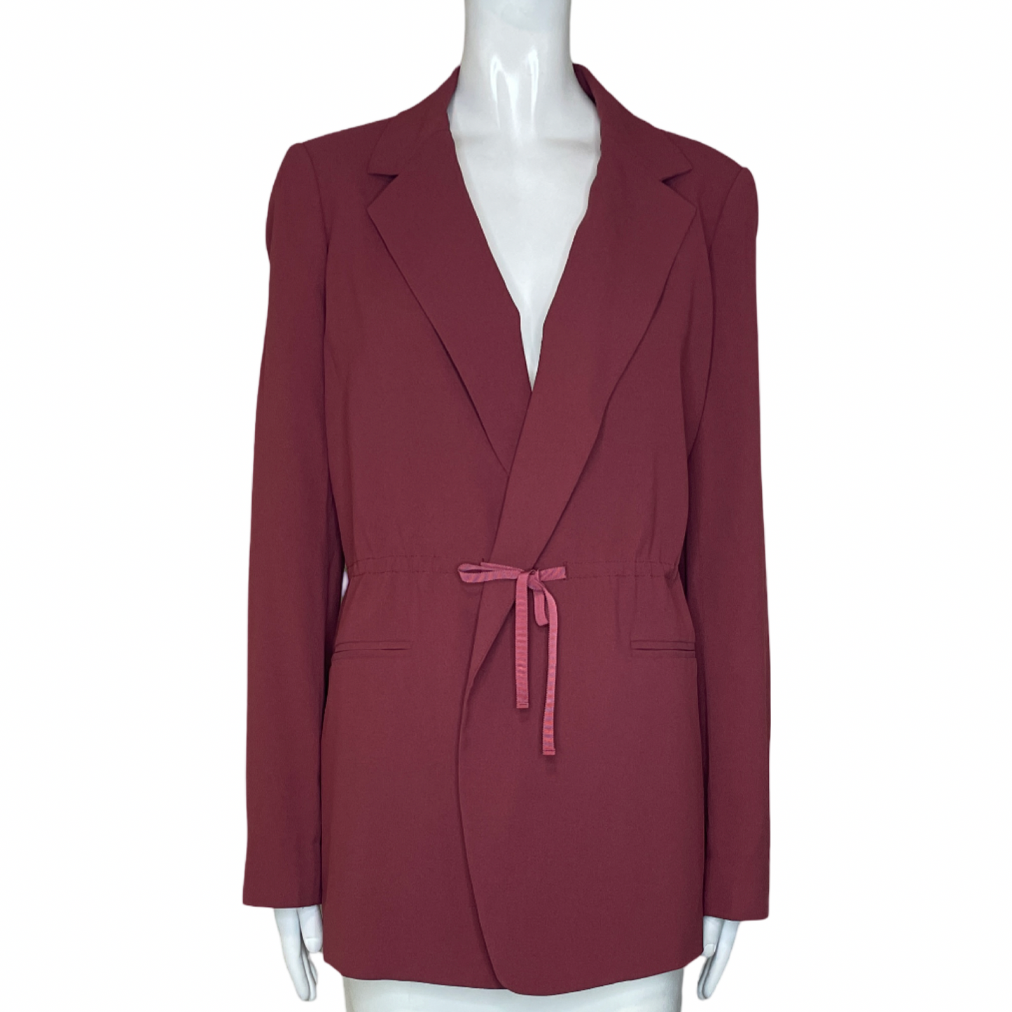 Blazer Kate Spade Bolsillos Lazo Rojo-Talla 4