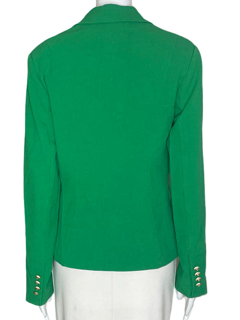 Blazer Studio F Manga Larga Botones Verde- Talla 8