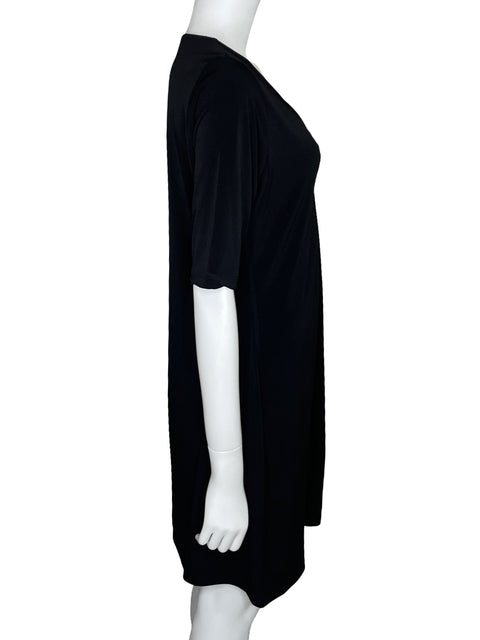 Vestido Michael Kors Mini Drapeado Negro-Talla L