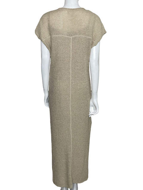 Vestido Blu Pepper Tejido Beige-Talla M
