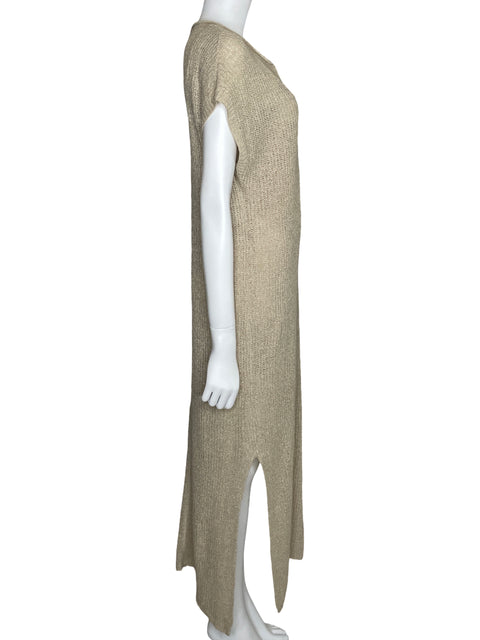 Vestido Blu Pepper Tejido Beige-Talla M