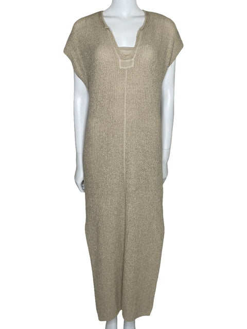 Vestido Blu Pepper Tejido Beige-Talla M