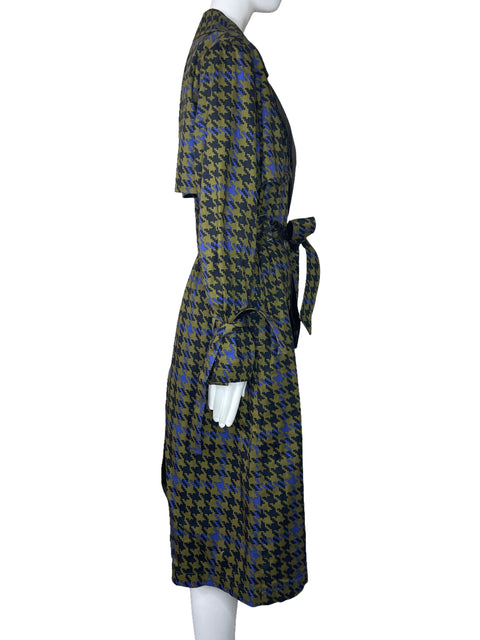 Trench Coat Signed Blake The Drop Estampado Verde-Talla M