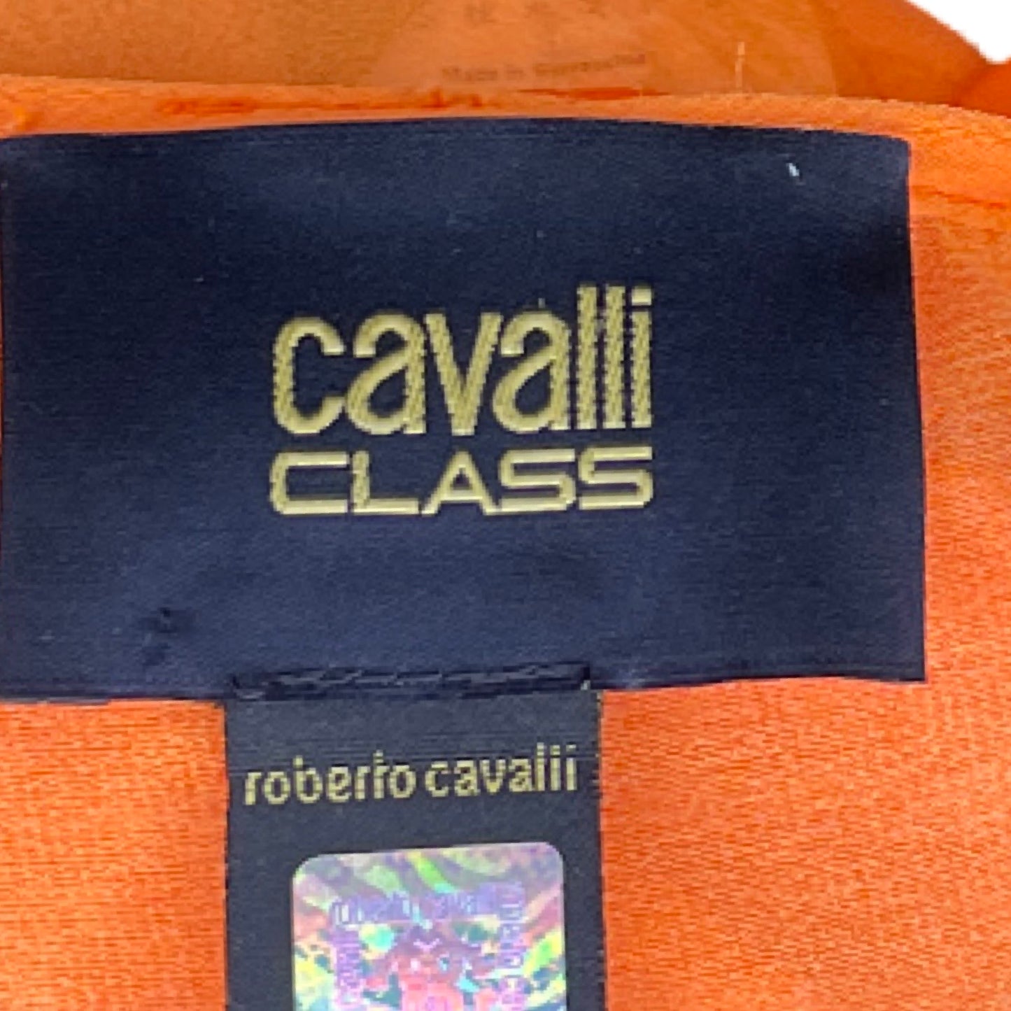 Salida de Baño Roberto Cavalli Hojas Naranja - Talla L