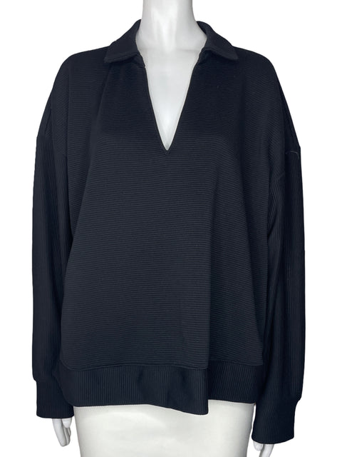 Sueter Adrianna Papell Raya Negro-Talla XL
