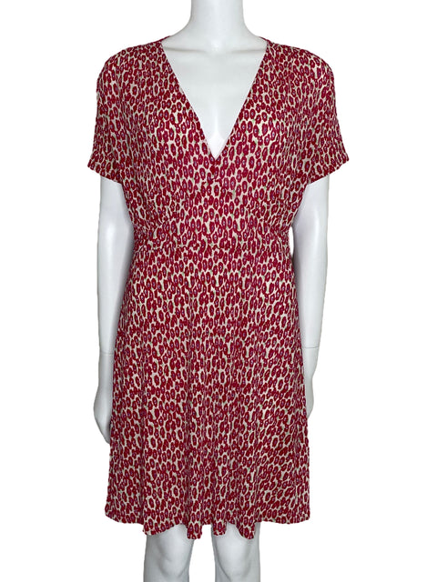 Vestido MNG Fluido Print Rosado-Talla 8