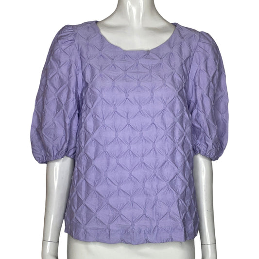 Blusa Aaron & Amber Mangas Abuchadas 
Morado-Talla L