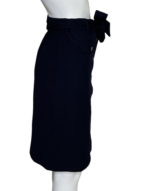 Falda Tesoro TPS Botone Cinturón Azul-Talla 10