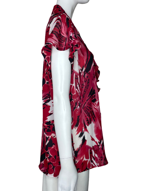 Blusa D.F.A. Vuelo Flores Rojo-Talla XL