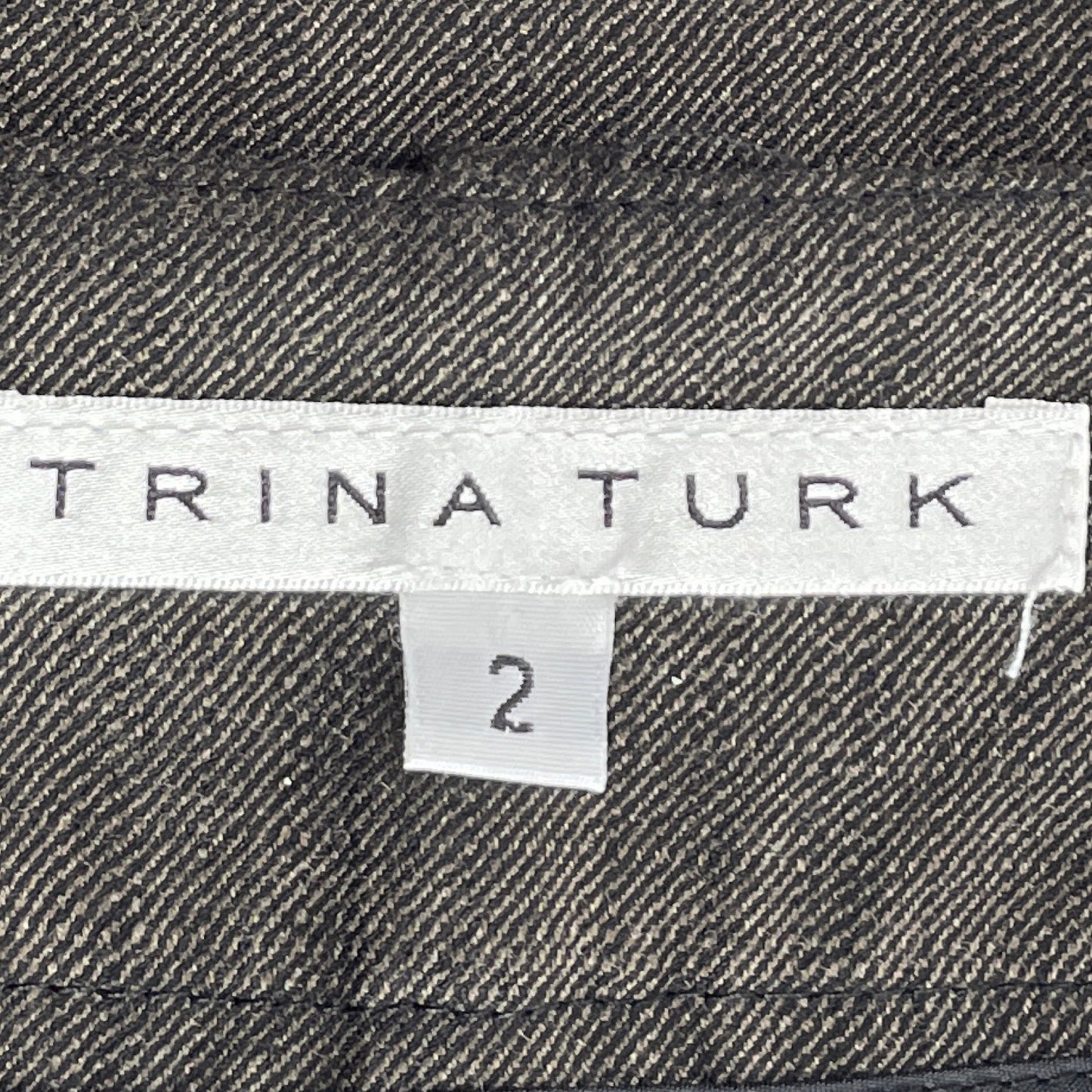 Pantalón Trina Turk Recto De Vestir Marrón-Talla 2