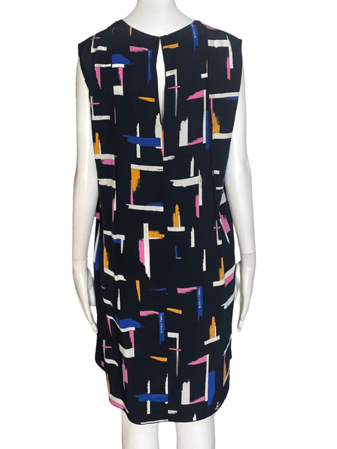 Vestido Bimba y Lola Sin Mangas Estampado Negro- Talla M