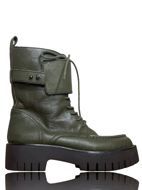 Calzado Sarto Altas Cordones Verde-Talla 6
