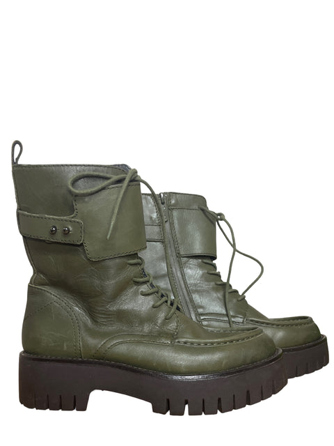 Calzado Sarto Altas Cordones Verde-Talla 6