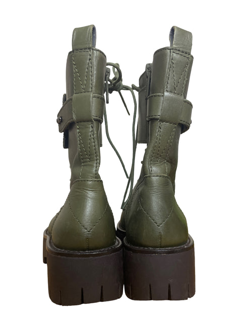 Calzado Sarto Altas Cordones Verde-Talla 6