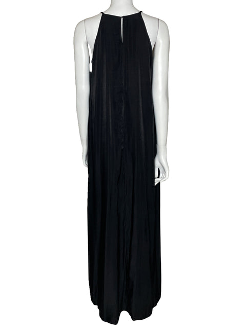 Vestido City Essential Maxi Fluido Negro-Talla P