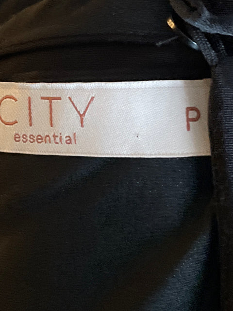 Vestido City Essential Maxi Fluido Negro-Talla P