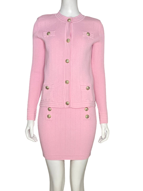 Set  Pinkapple Falda+Jacket Canale Rosado-Talla S