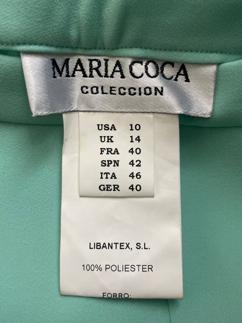 Pantalón Maria Coca Wide Leg Verde- Talla 10