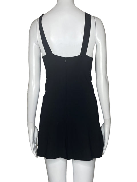 Romper Zara Tiras Bolsillo Negro-Talla S